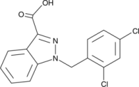 click to view larger size CAY14640-100 mg: Lonidamine
